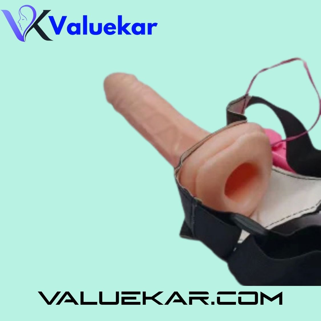 8 Inch Vibrator Silicone Belt Condom for Men