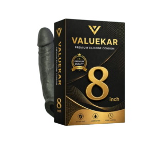 8 inch black dragon condom