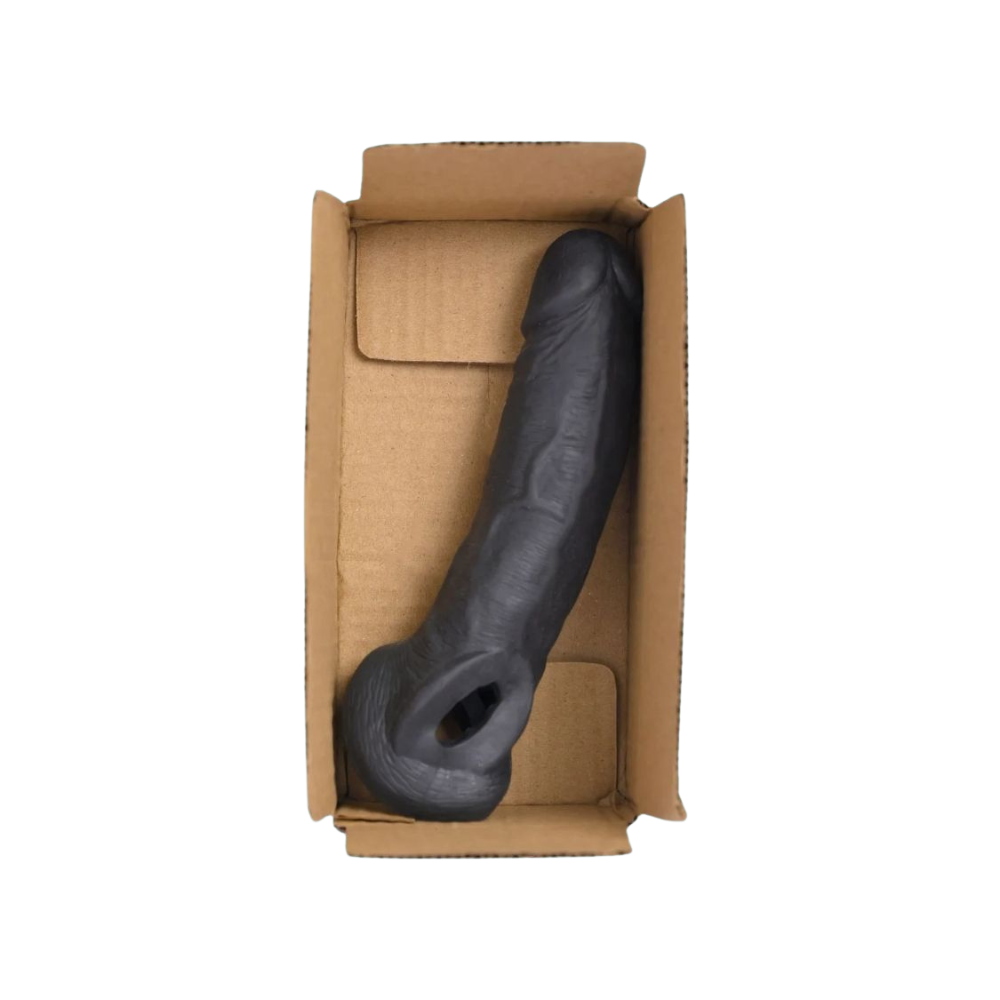 8 inch black dragon condom