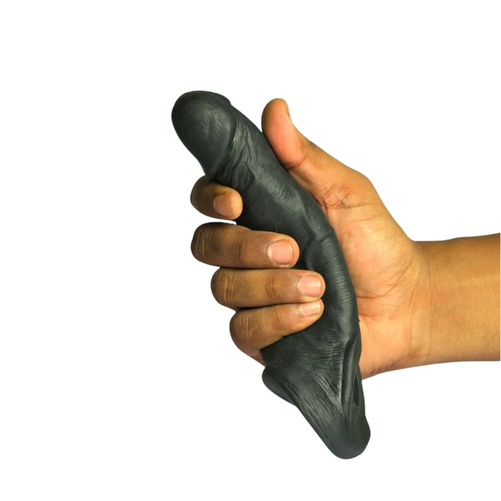 8 inch black dragon condom