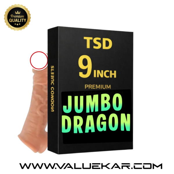 TSD 9 Inch Premium Jumbo Dragon – High Quality Silicone Sleeve for Enhanced Pleasure